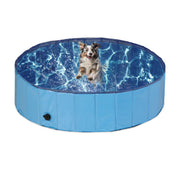 Hundepool Blau-Hellblau-Schwarz von Relaxdays