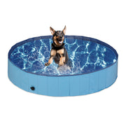 Hundepool Blau-Hellblau-Schwarz von Relaxdays