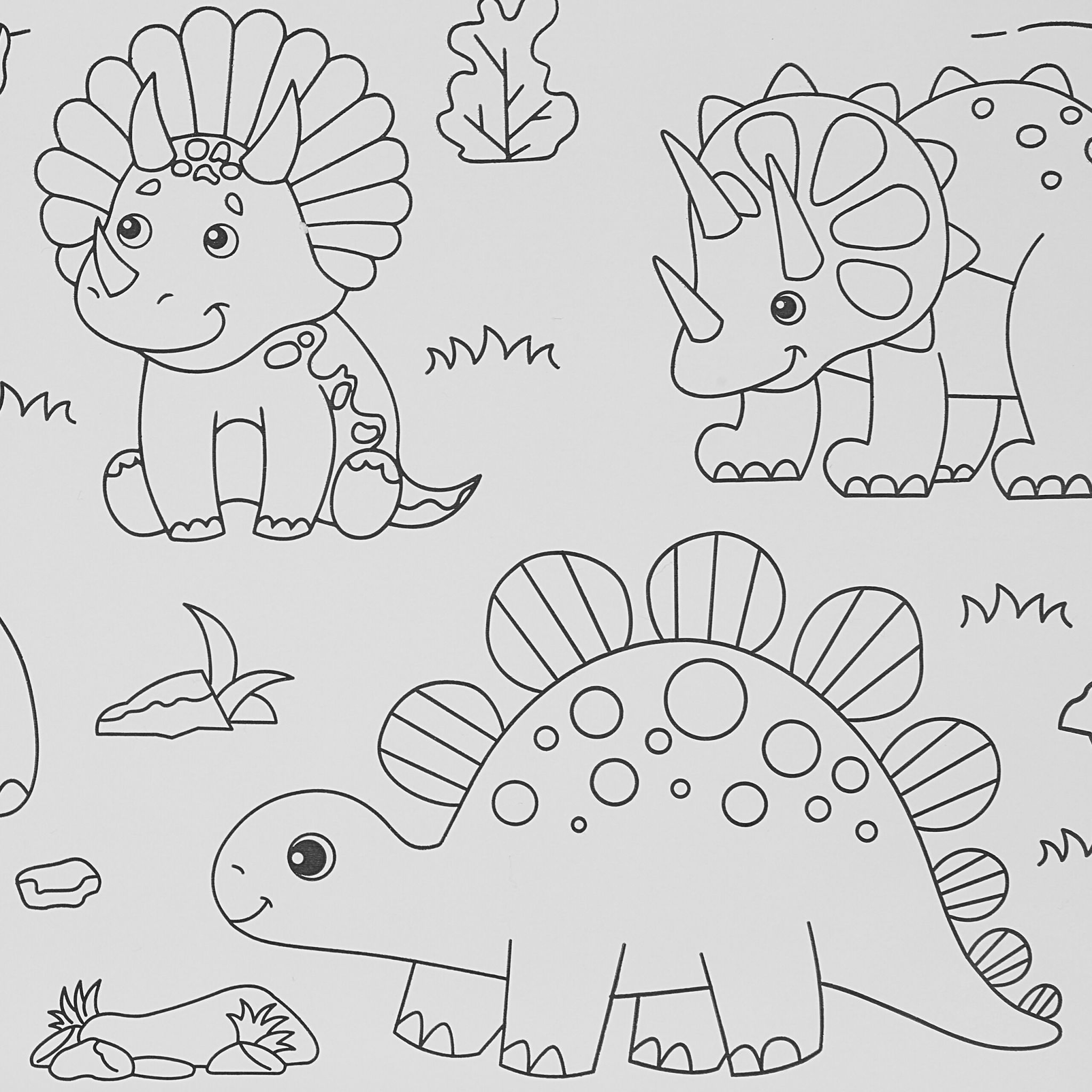 Ausmaltischdecken für Kinder 2er-Set 3 m Weiss-Grün-Schwarz