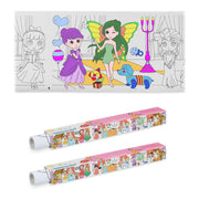 Ausmaltischdecken für Kinder 2er-Set 3 m Weiss-Rosa-Schwarz von guteszeug.ch