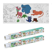 Ausmaltischdecken für Kinder 2er-Set 3 m Weiss-Schwarz-Türkis von guteszeug.ch