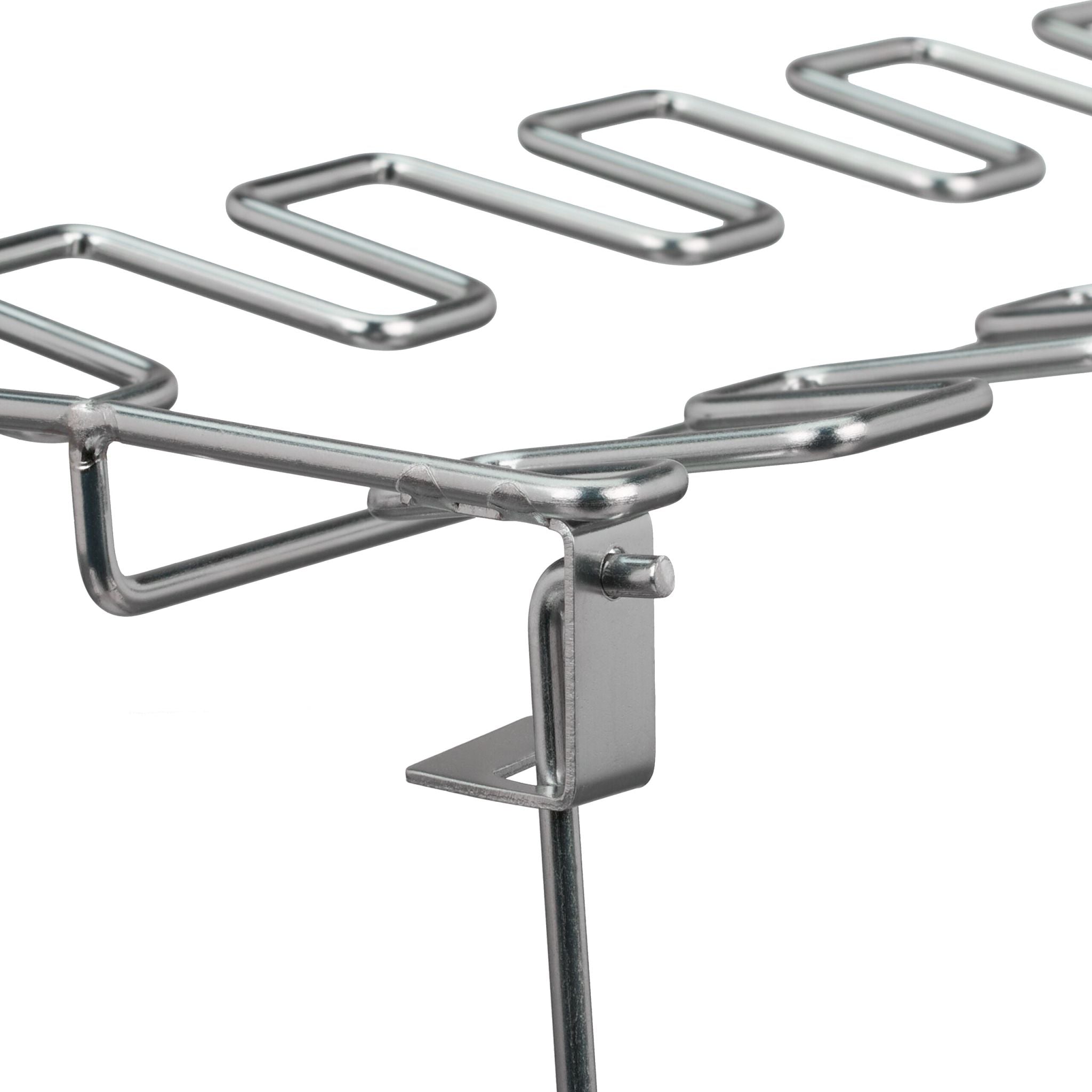 Hähnchenschenkelhalter 2er-Set Silber von Relaxdays