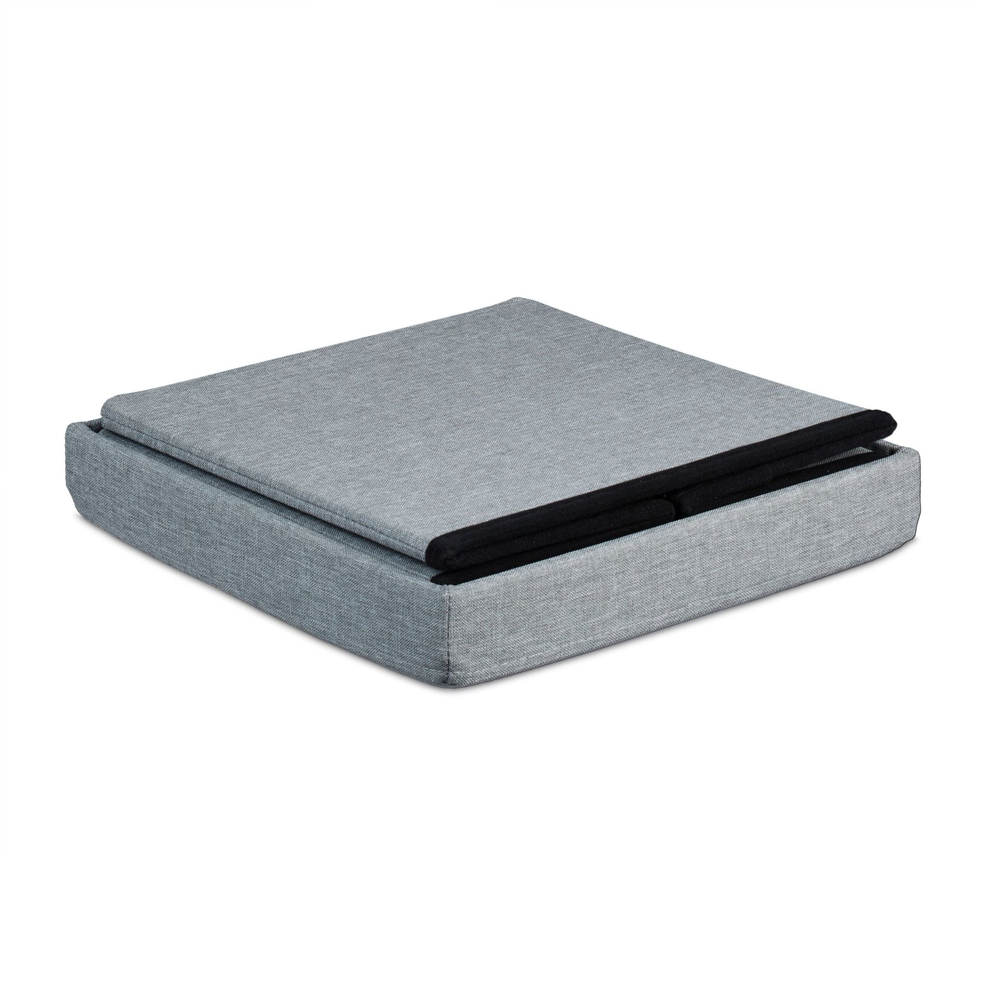 Sitzhocker mit Stauraum 2 Schubladen Grau von Relaxdays