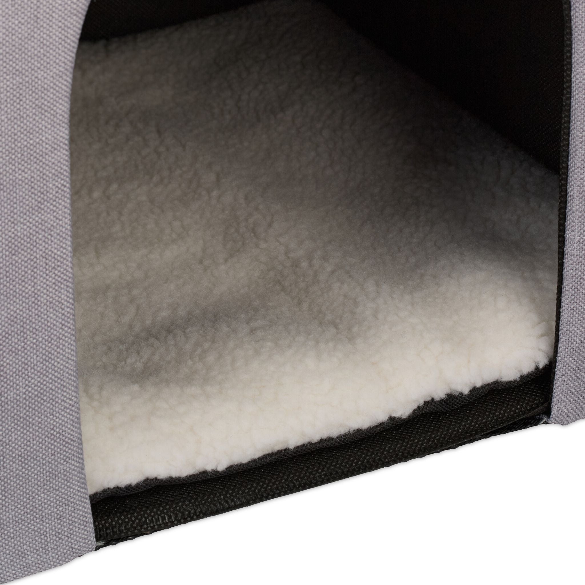 Hundetreppe 3 Stufen mit Höhle Anthrazit-Weiss-Grau von Relaxdays