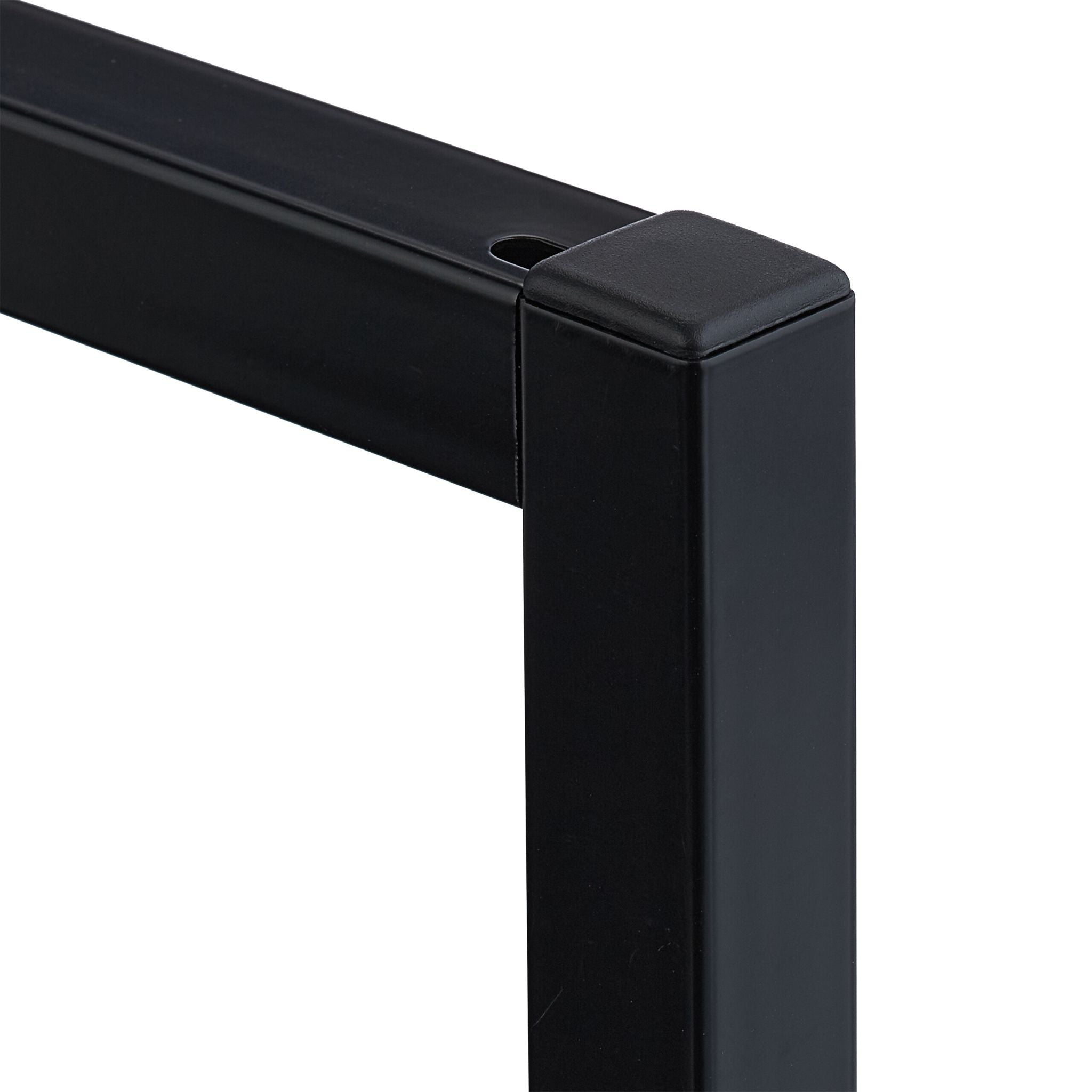 Monitorständer Industrial-Design Hellbraun-Schwarz von Relaxdays