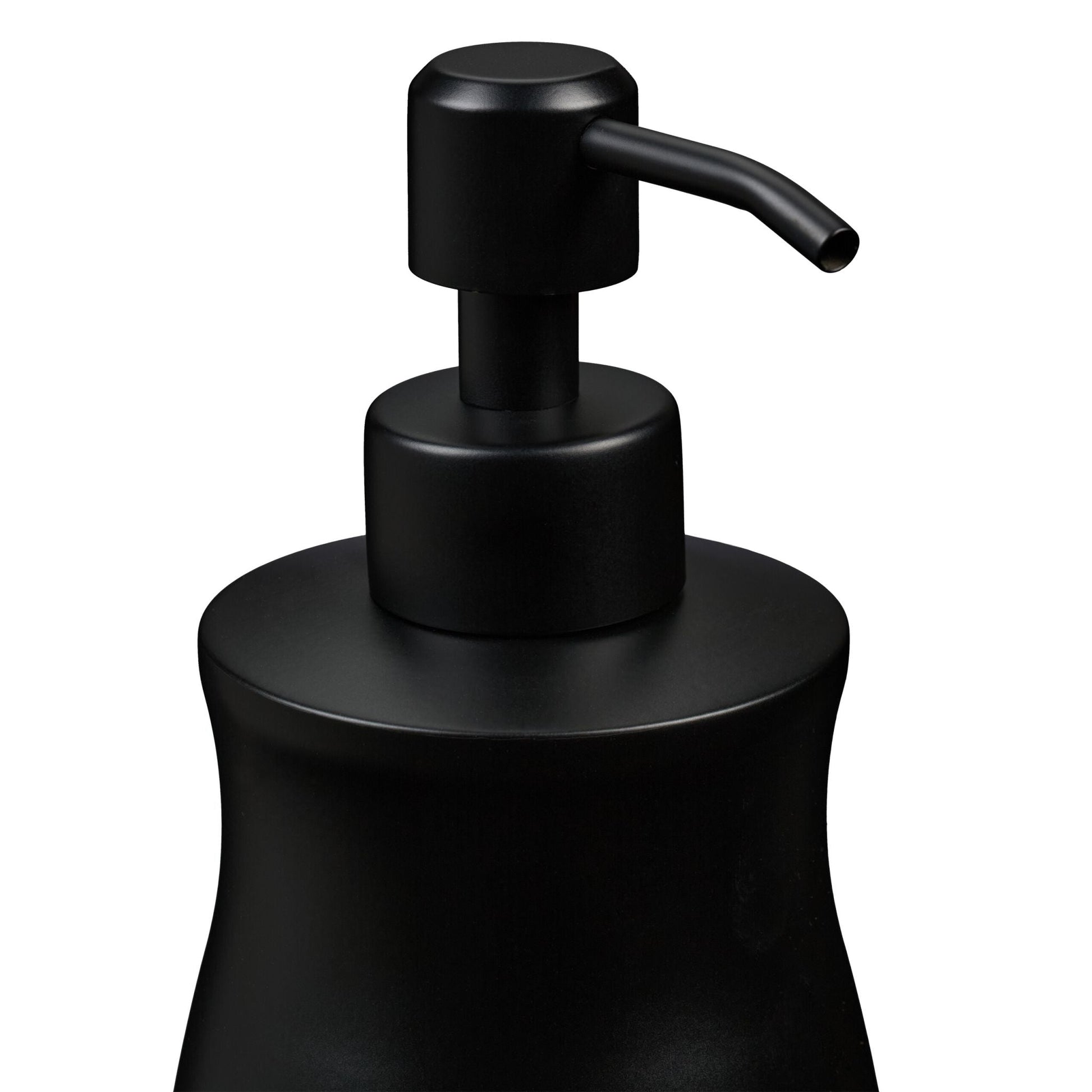 Seifenspender Edelstahl 400 ml Schwarz von Relaxdays