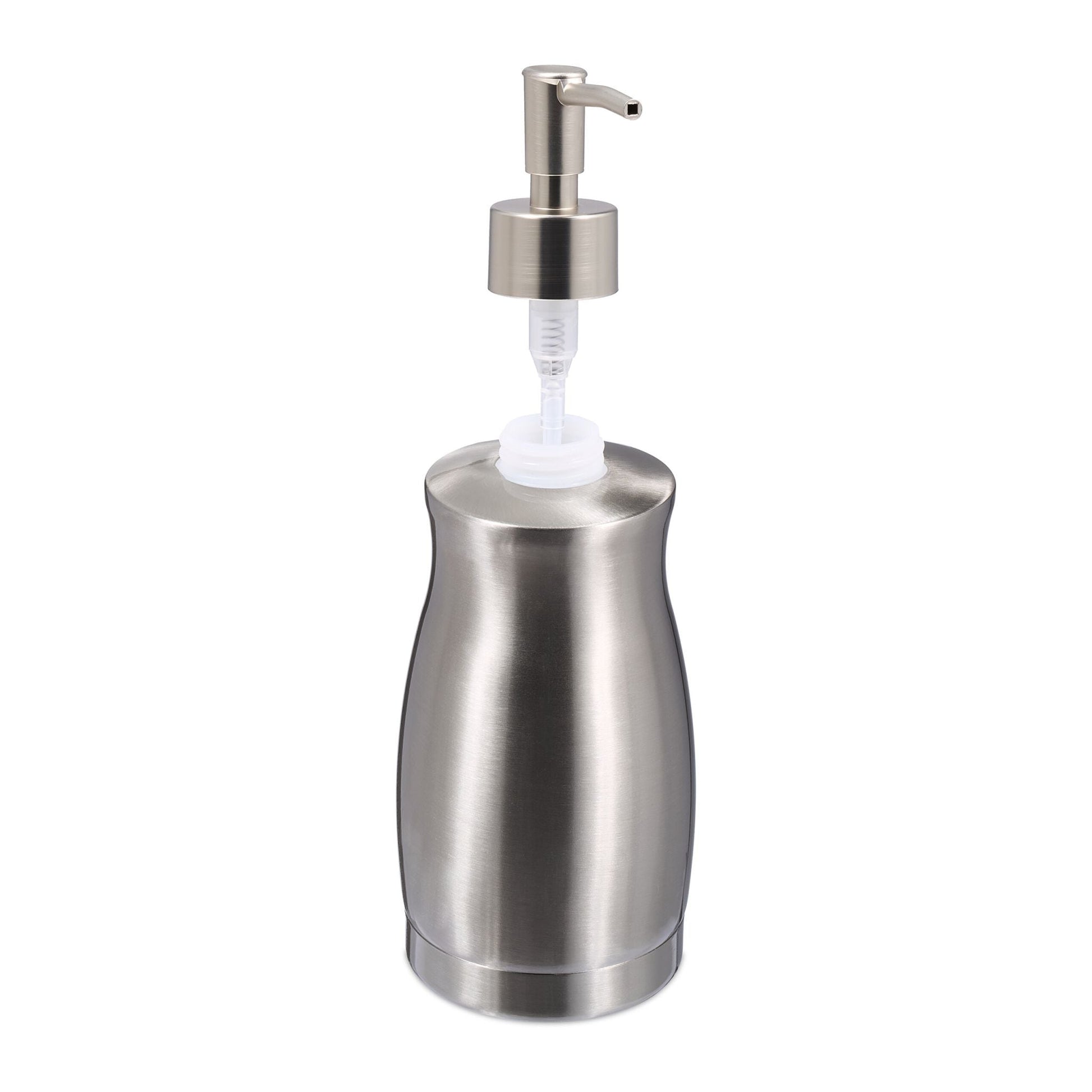 Seifenspender Edelstahl 400 ml Silber von Relaxdays