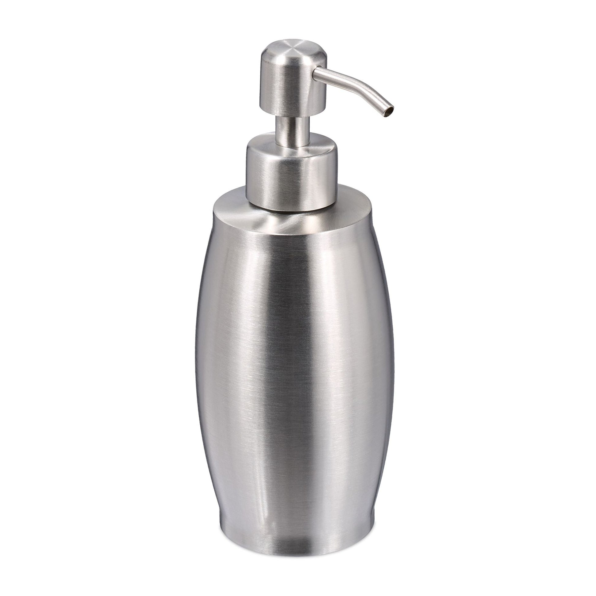 Seifenspender Edelstahl 350 ml Silber von Relaxdays