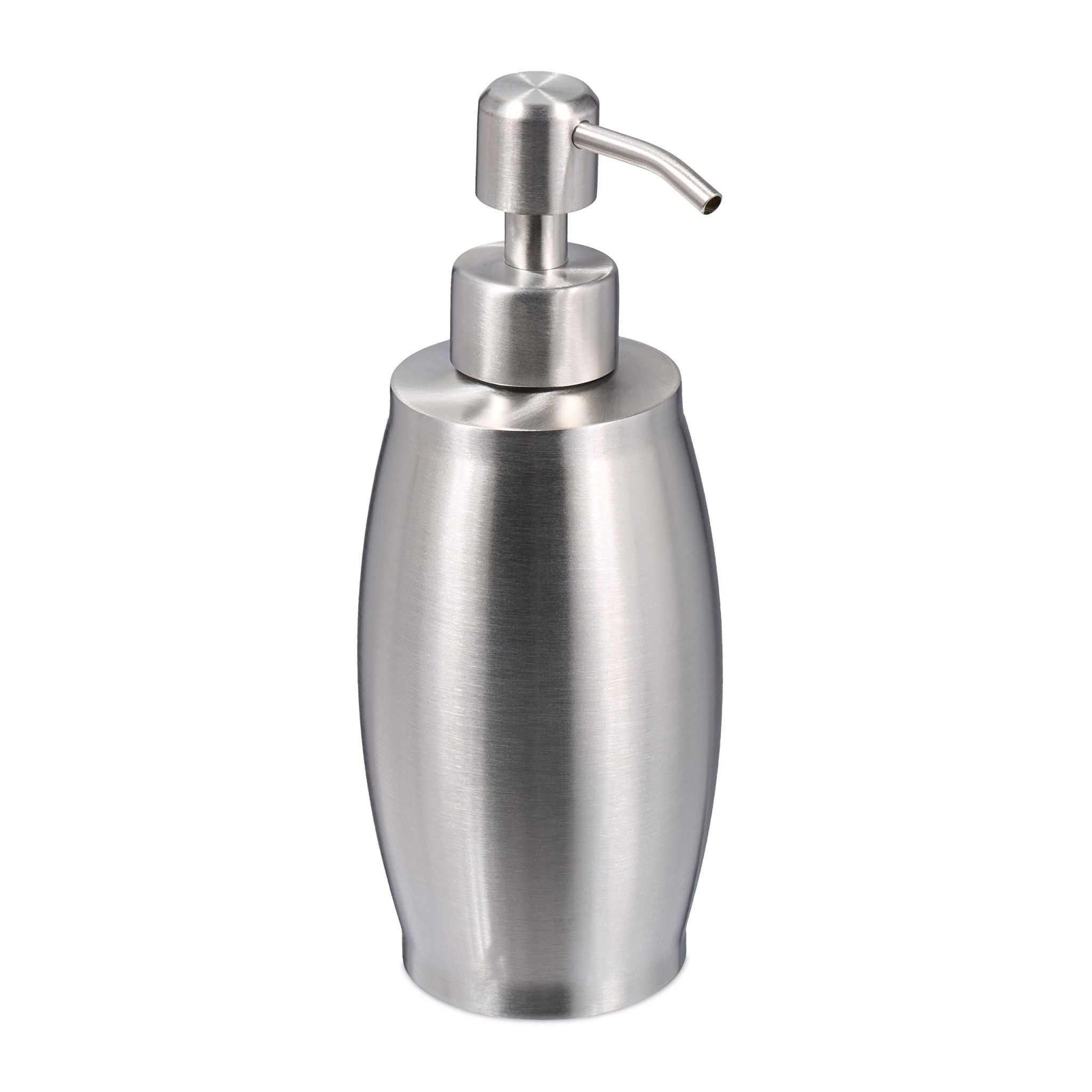 Seifenspender Edelstahl 350 ml Silber von Relaxdays