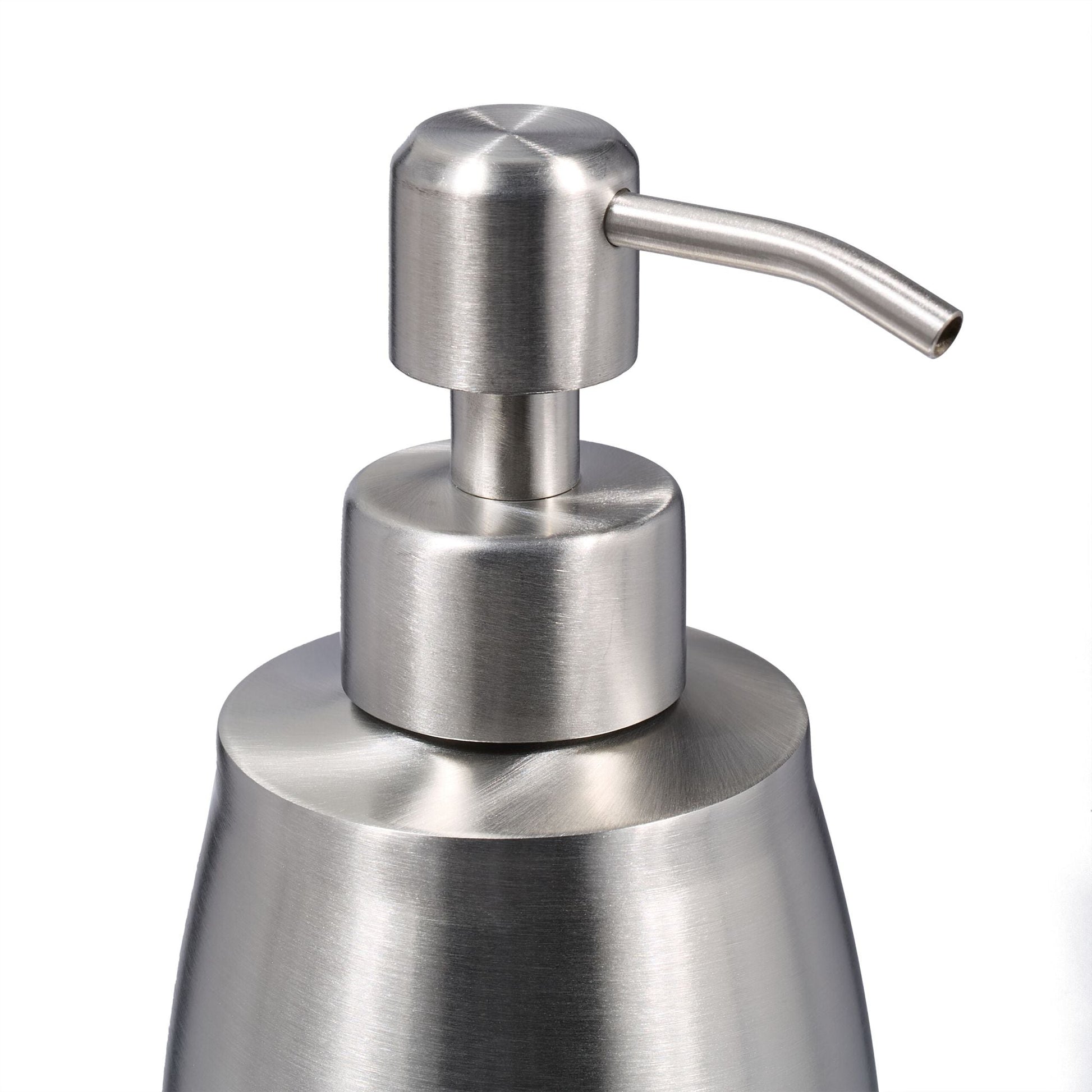 Seifenspender Edelstahl 350 ml Silber von Relaxdays
