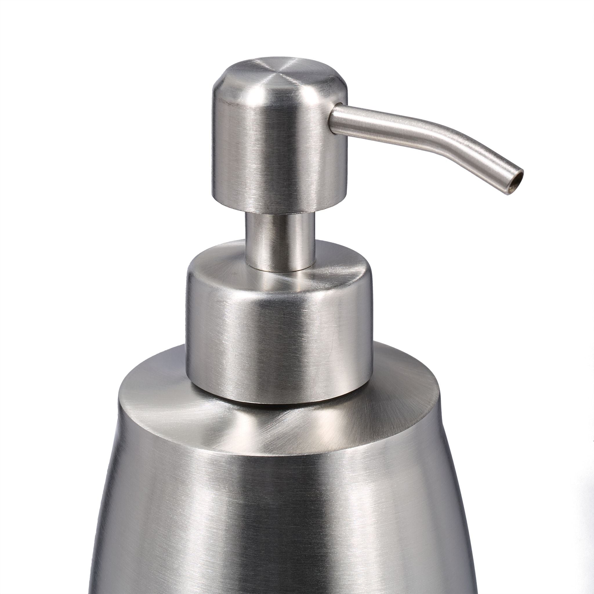 Seifenspender Edelstahl 350 ml Silber von Relaxdays