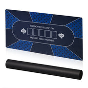 Pokermatte 120 x 60cm Weiss-Blau-Dunkelblau von Relaxdays