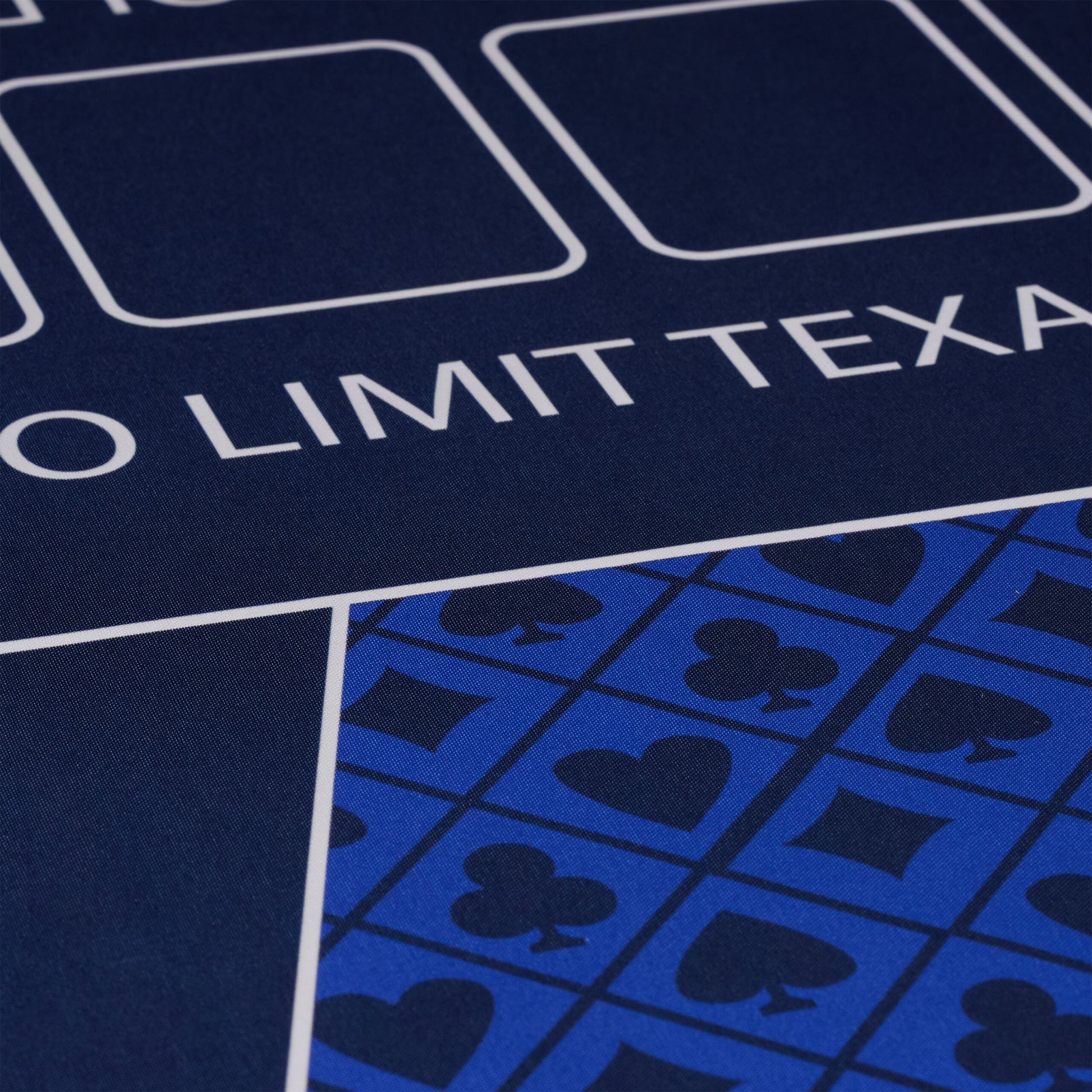 Pokermatte 120 x 60cm Weiss-Blau-Dunkelblau von Relaxdays