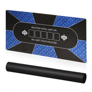 Pokermatte 120 x 60cm Weiss-Blau-Schwarz von Relaxdays