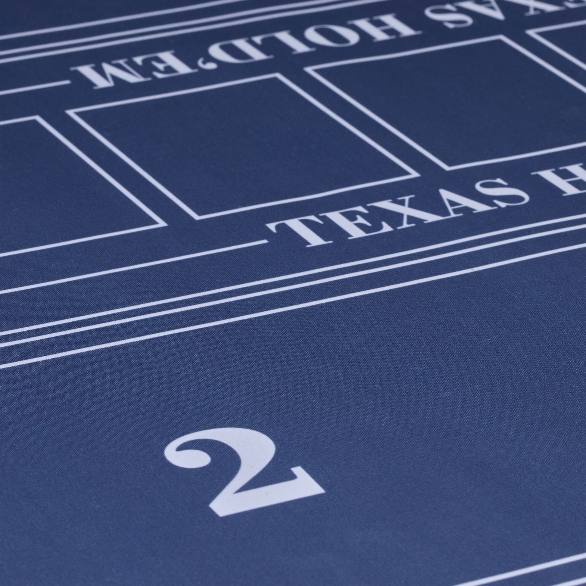 Pokermatte 120 x 60cm Weiss-Blau von Relaxdays