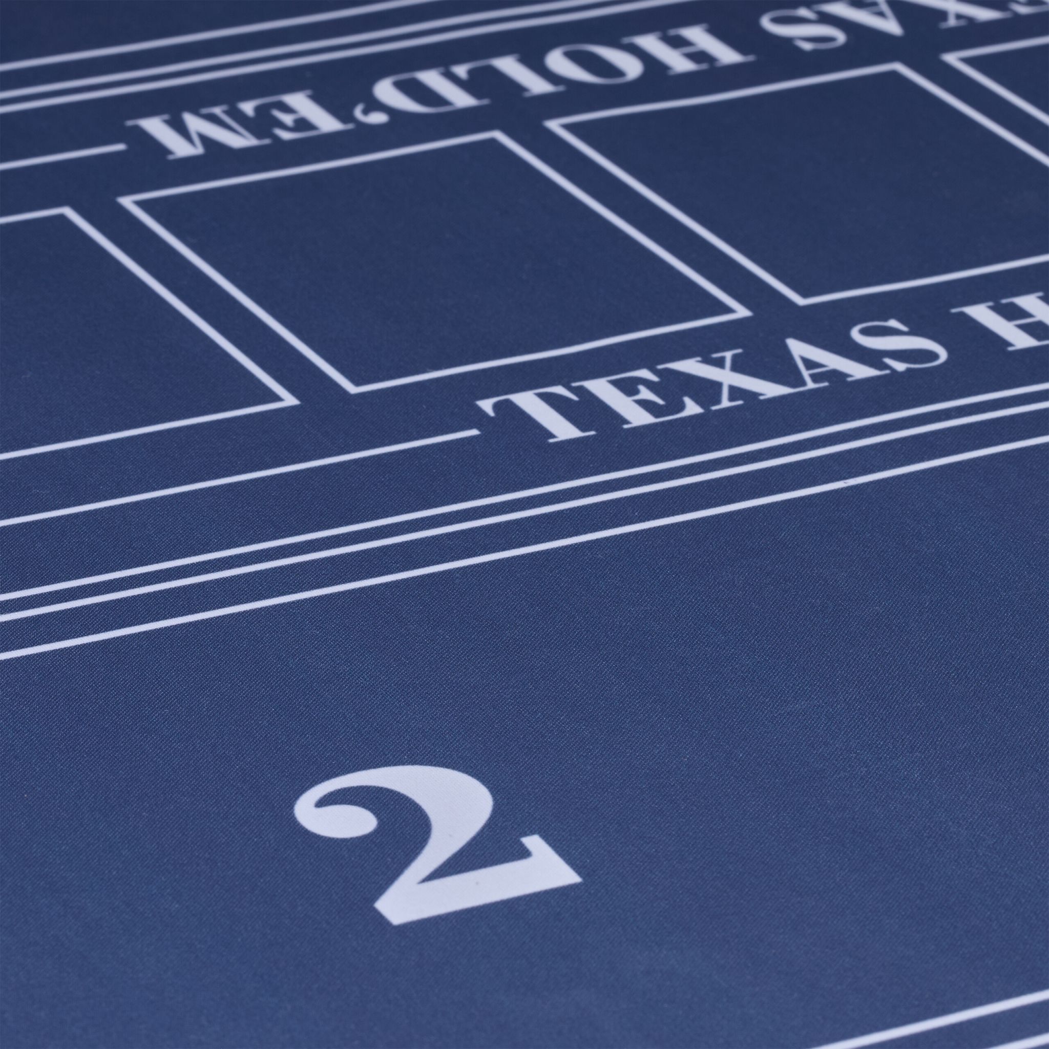 Pokermatte 120 x 60cm Weiss-Blau von Relaxdays