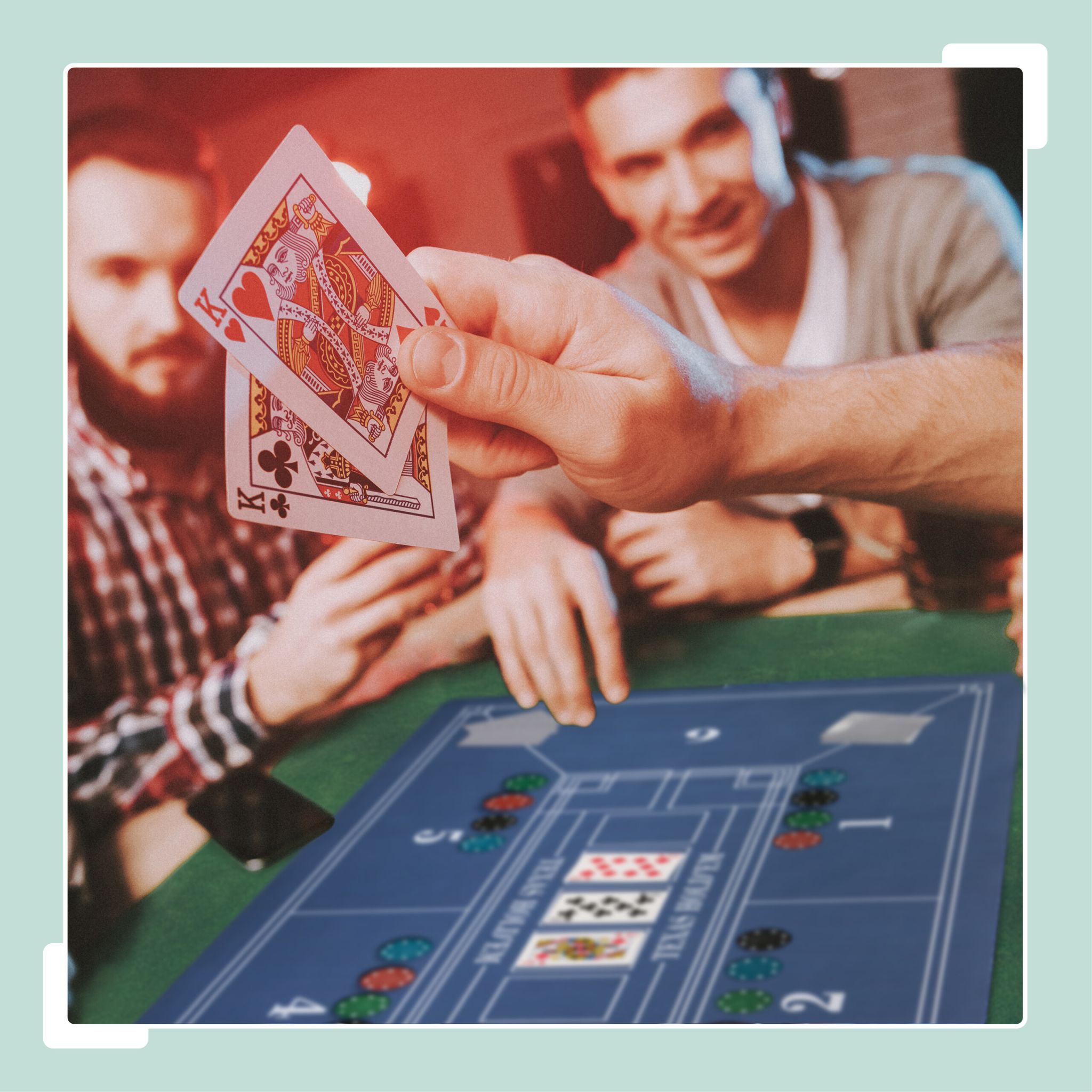 Pokermatte 120 x 60cm Weiss-Schwarz von Relaxdays