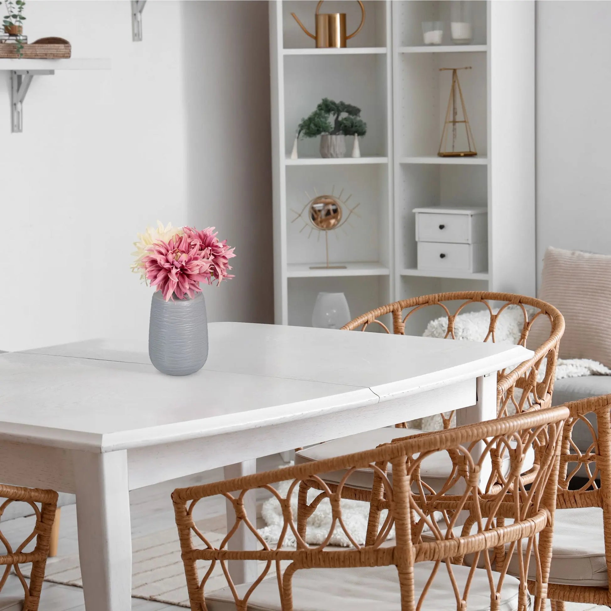 Vasen Set Keramik Grau von Relaxdays