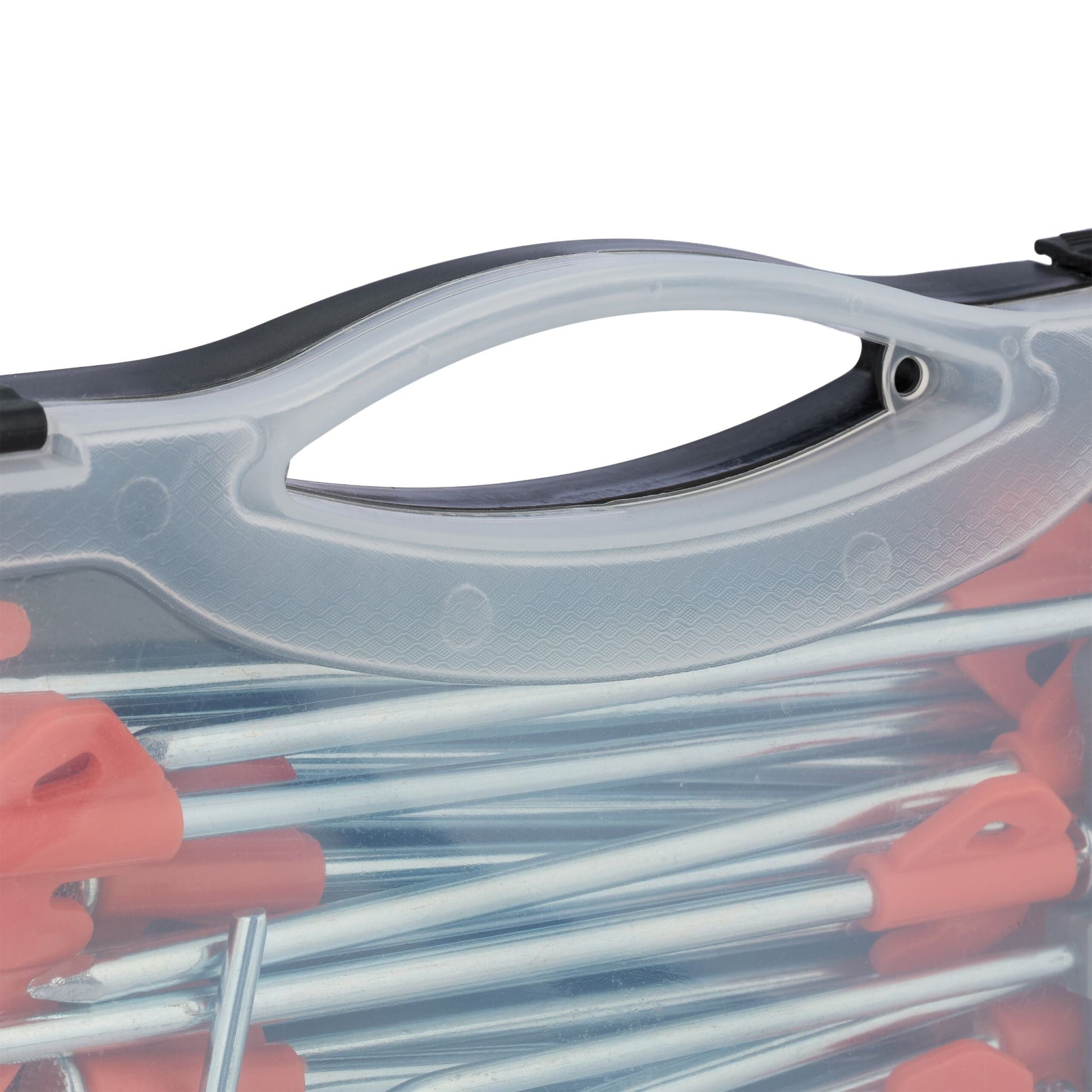 Felsbodenhering 30er-Set mit Box Orange-Silber von Relaxdays