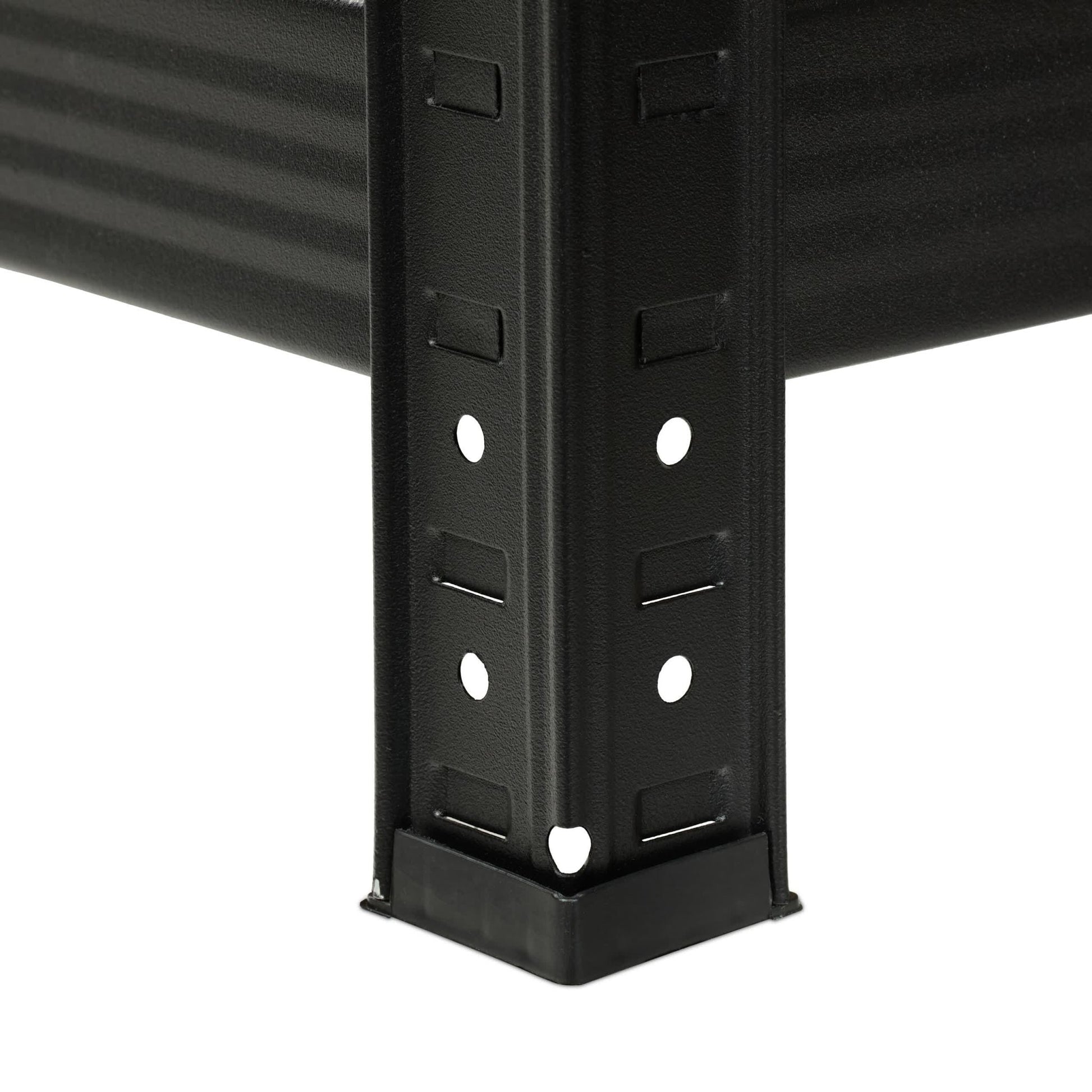 Mattes Schwerlastregal mit 5 Ebenen Braun-Schwarz von Relaxdays
