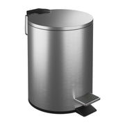 Kosmetikeimer Edelstahl 3 Liter Schwarz-Silber von Relaxdays