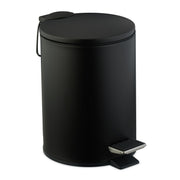Runder Kosmetikeimer 3 Liter Schwarz von Relaxdays