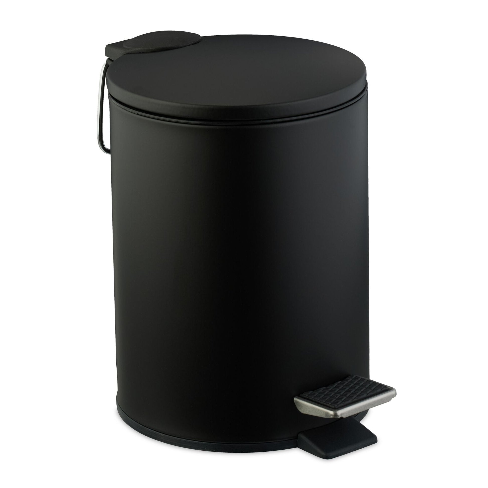 Runder Kosmetikeimer 3 Liter Schwarz von Relaxdays