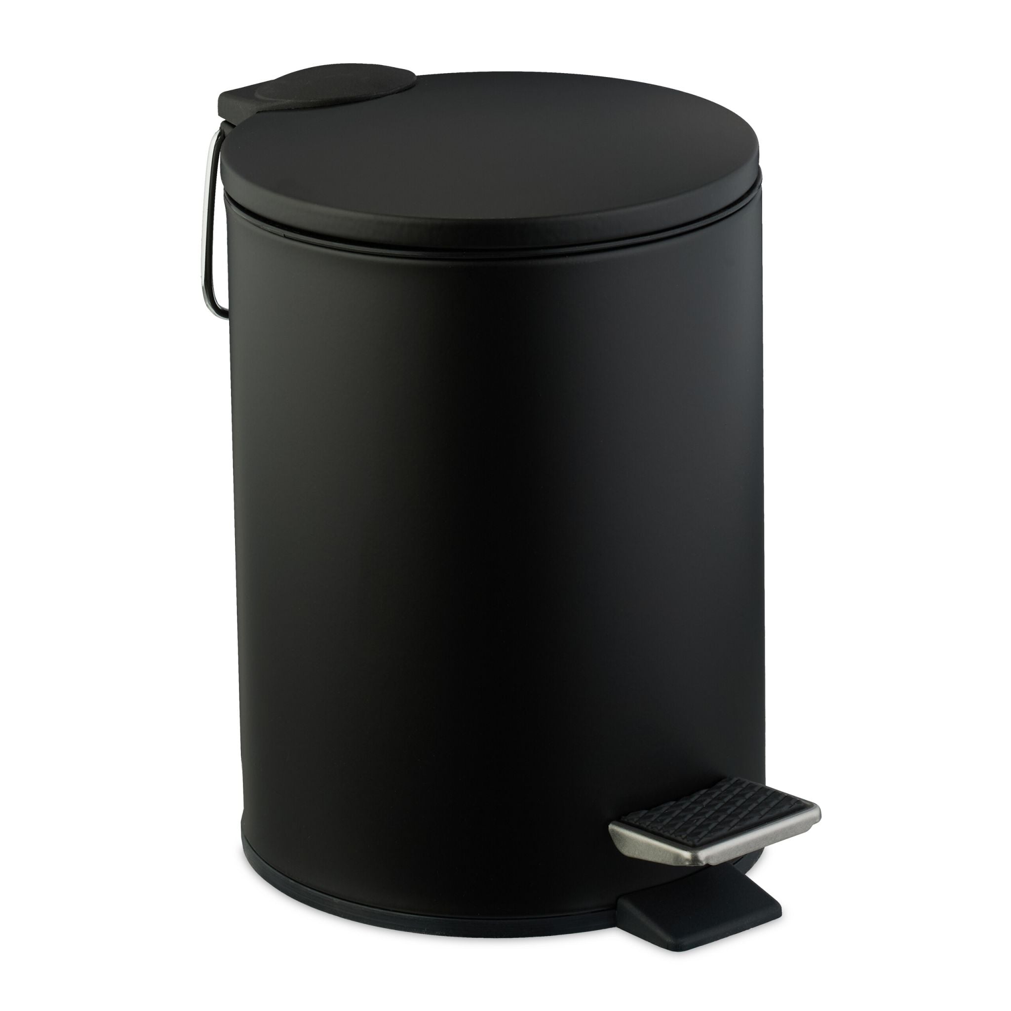Runder Kosmetikeimer 3 Liter Schwarz von Relaxdays