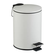 Runder Kosmetikeimer 3 Liter Weiss-Schwarz von Relaxdays