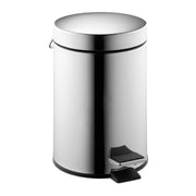 Kosmetikeimer Edelstahl 3 Liter Schwarz-Silber von Relaxdays