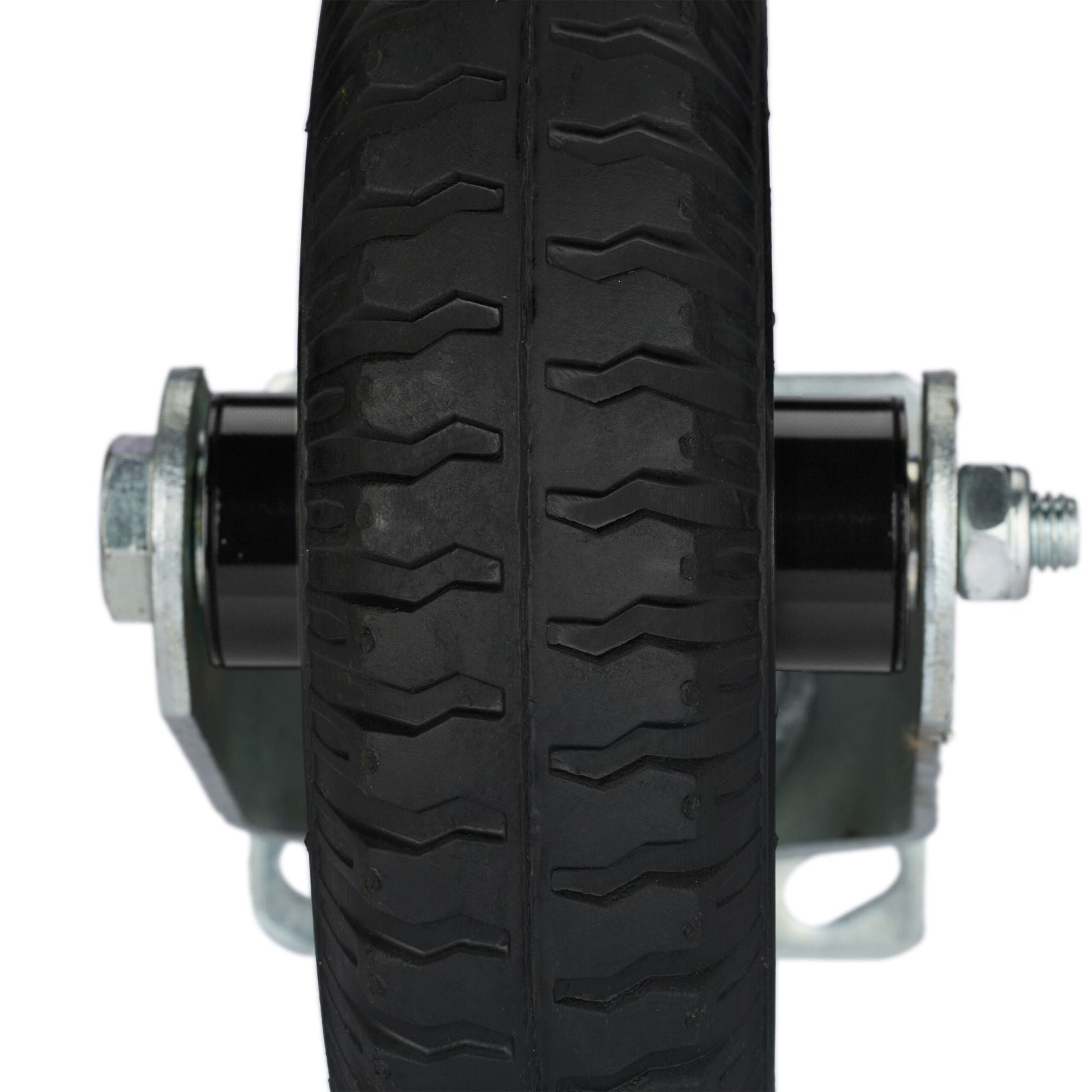 Bockrolle 2.50-4 Schwarz-Silber von Relaxdays