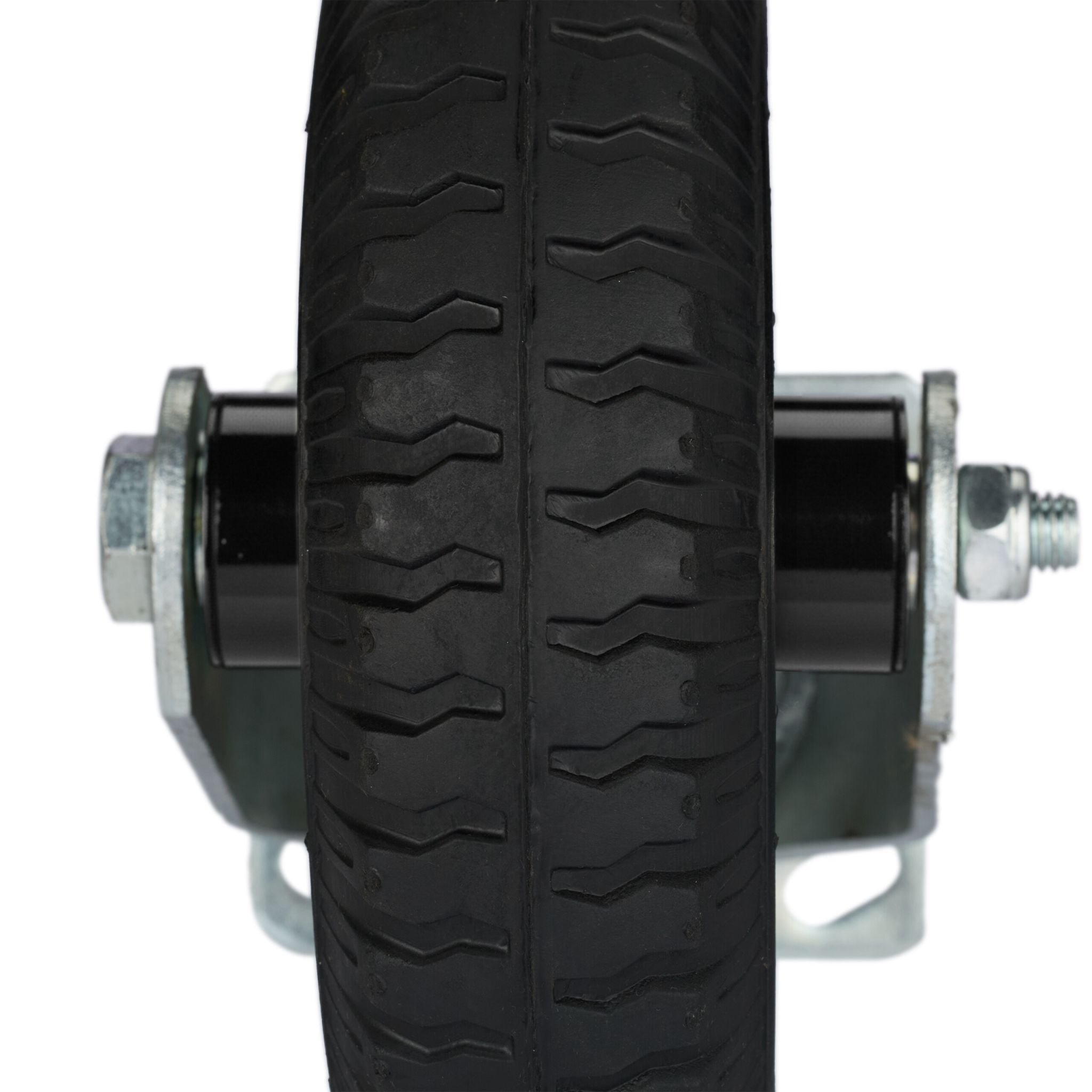 Bockrolle 2.50-4 Schwarz-Silber von Relaxdays