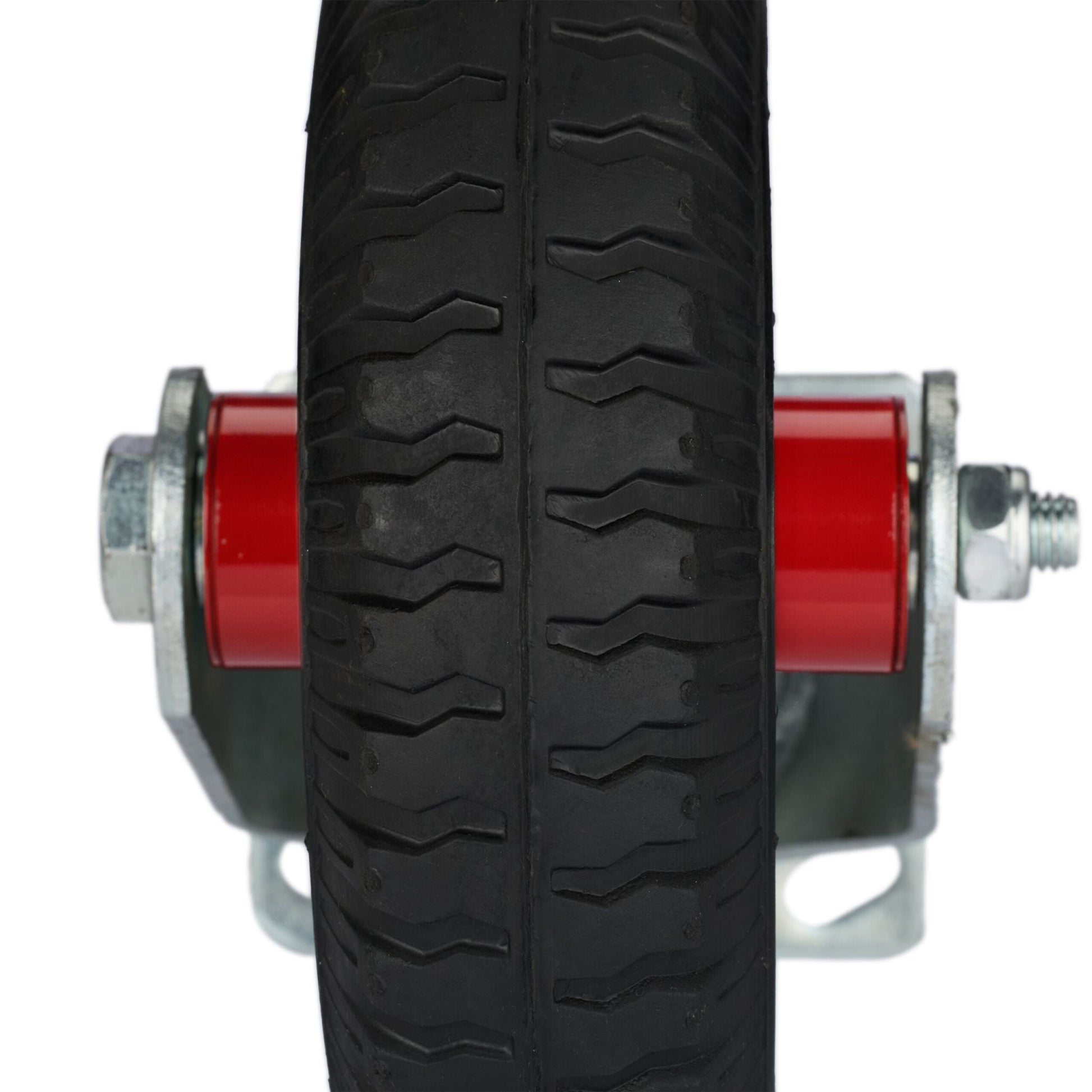 Bockrolle 2.50-4 Rot-Schwarz-Silber von Relaxdays