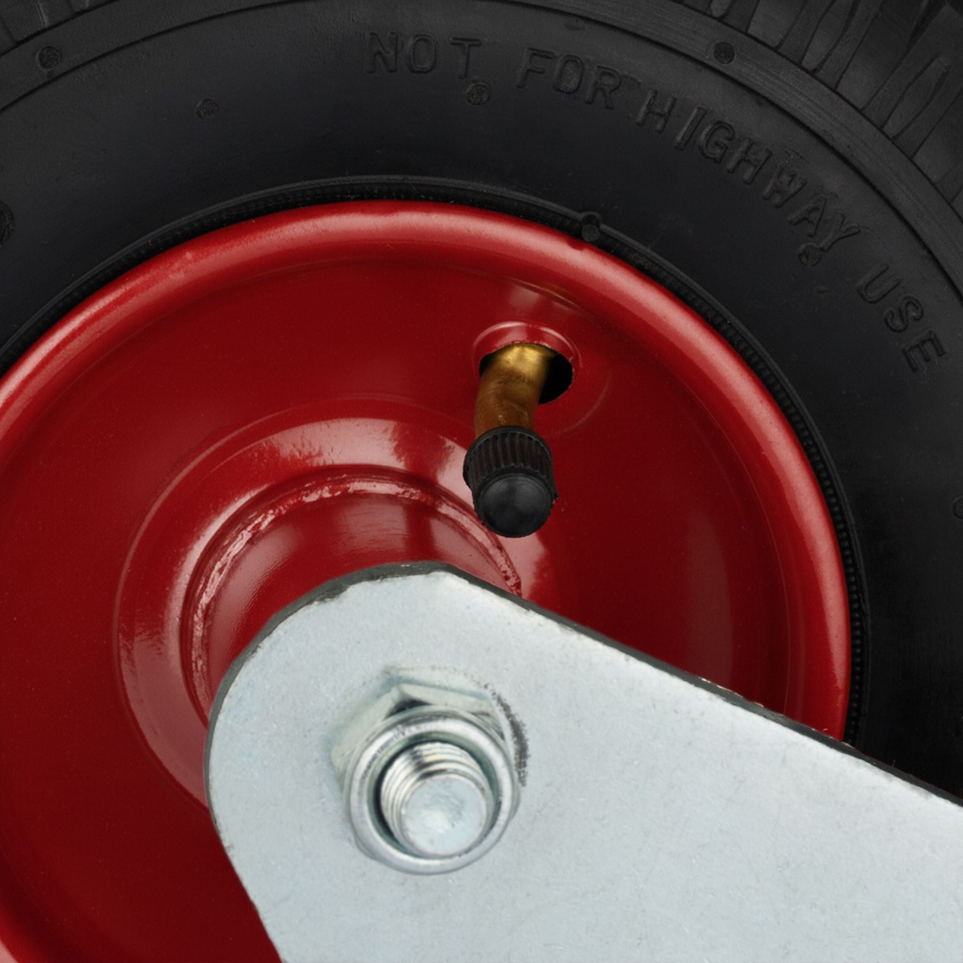 Bockrolle 2.50-4 Rot-Schwarz-Silber von Relaxdays