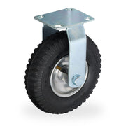 Bockrolle 2.50-4 Schwarz-Silber von Relaxdays