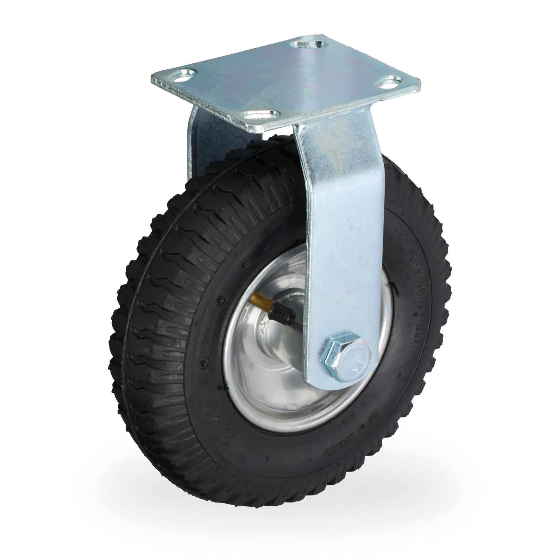 Bockrolle 2.50-4 Schwarz-Silber von Relaxdays