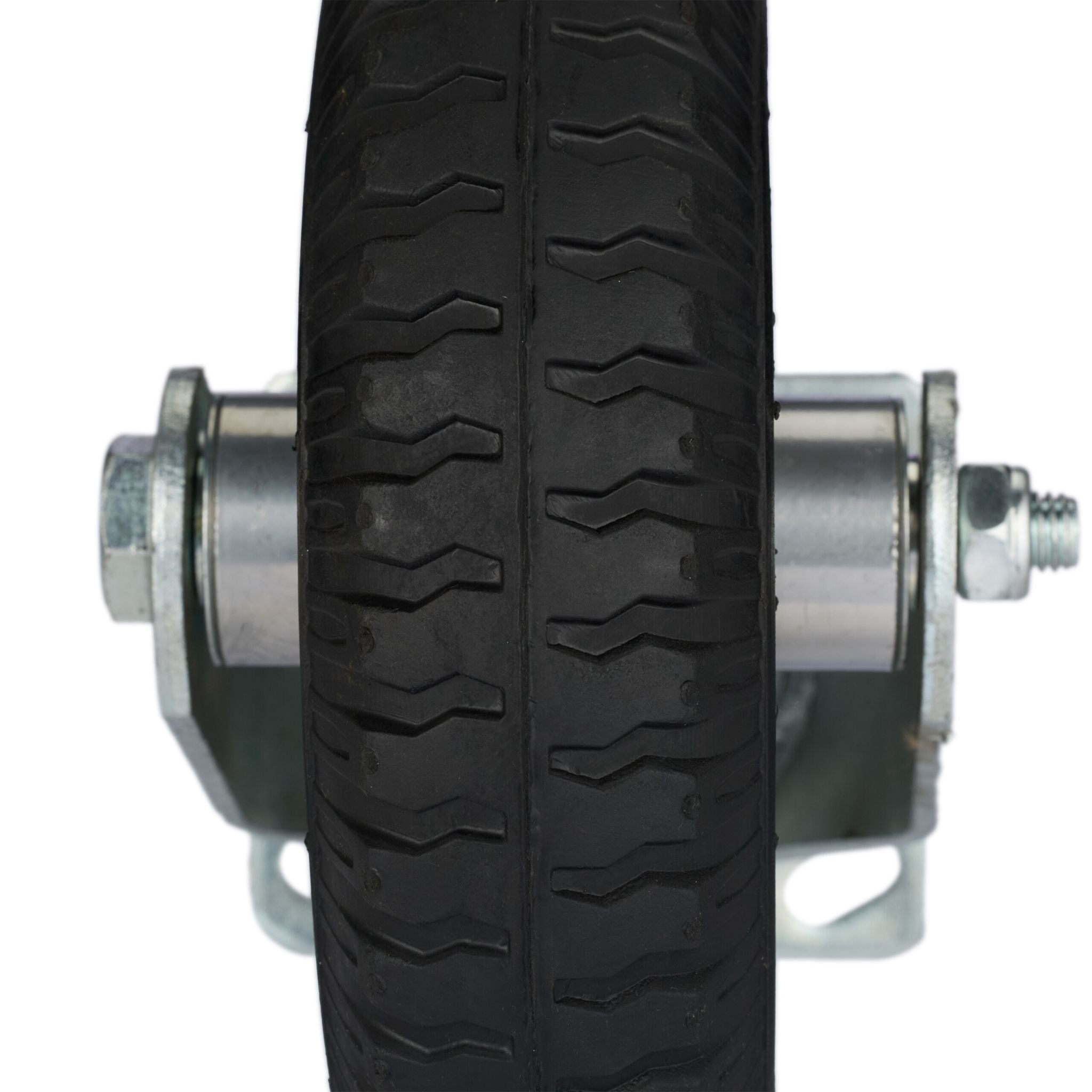Bockrolle 2.50-4 Schwarz-Silber von Relaxdays