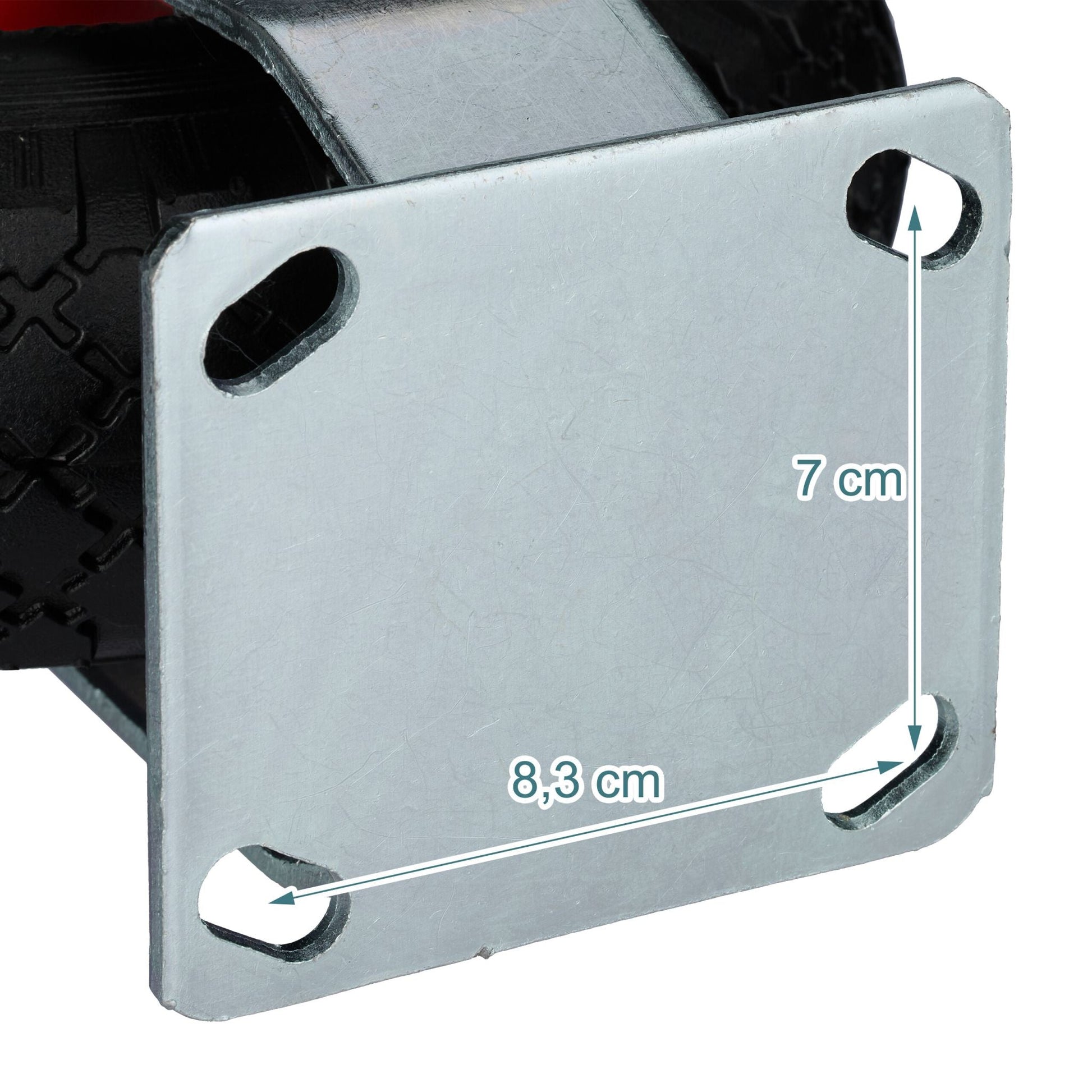 Bockrolle 3.00-4 Rot-Schwarz-Silber von Relaxdays