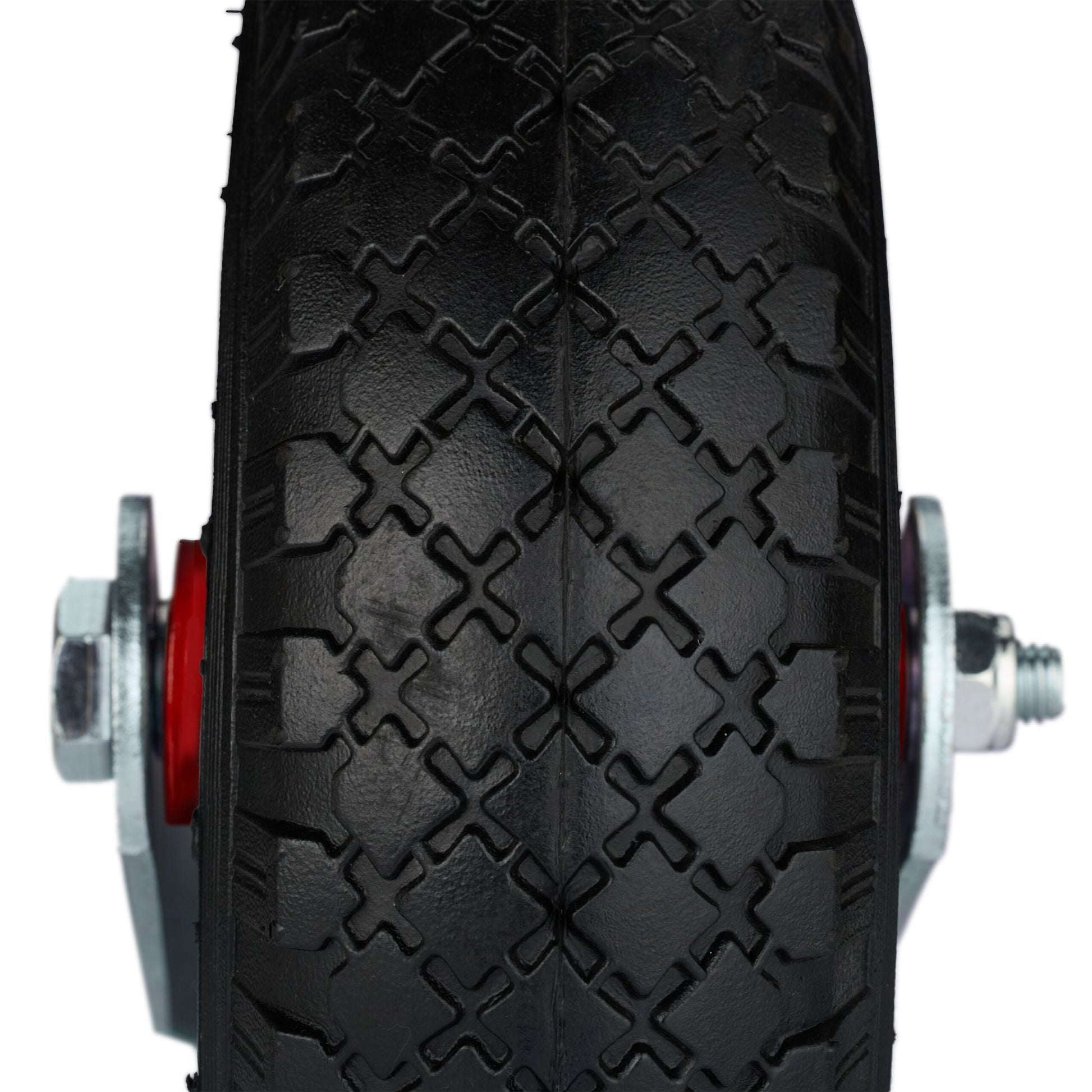 Bockrolle 3.00-4 Rot-Schwarz-Silber von Relaxdays