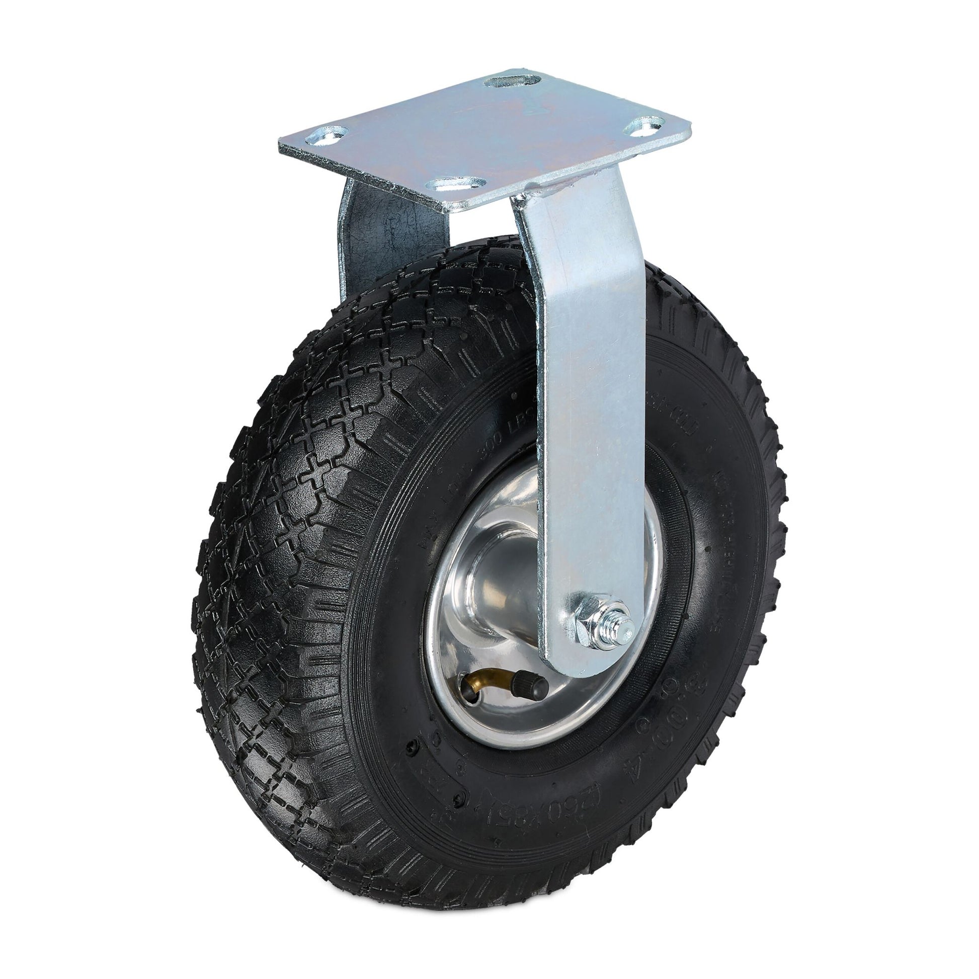 Bockrolle 3.00-4 Schwarz-Silber von Relaxdays