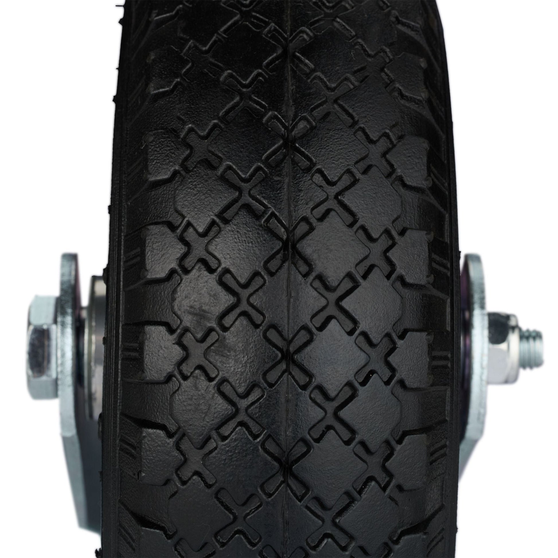 Bockrolle 3.00-4 Schwarz-Silber von Relaxdays