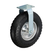 Bockrolle 3.50-6 Schwarz-Silber von Relaxdays