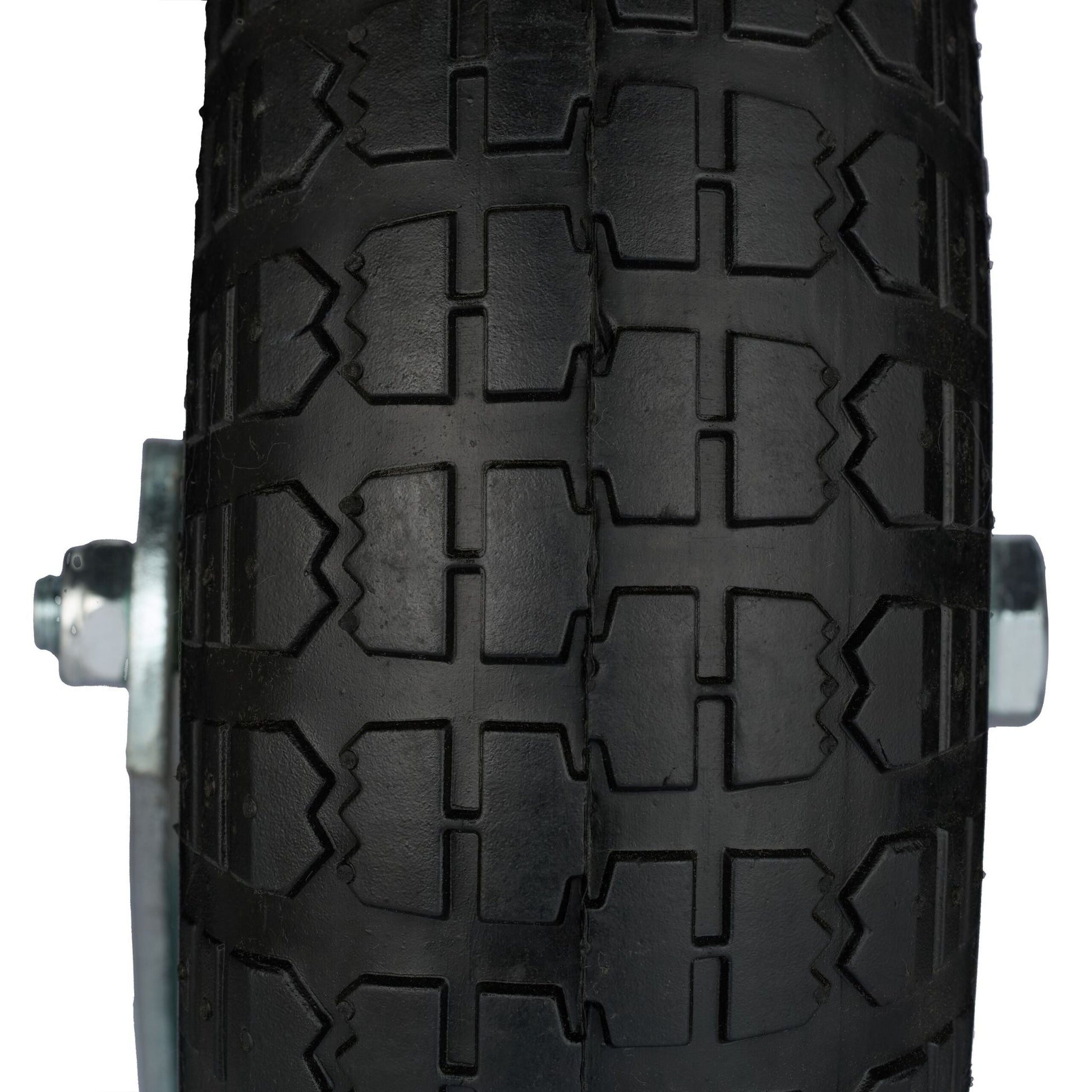Lenkrolle luftbereift 3.50-6 Schwarz-Silber von Relaxdays