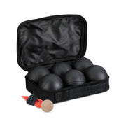 Boule Kugelset mit 6 Kugeln Schwarz von Relaxdays
