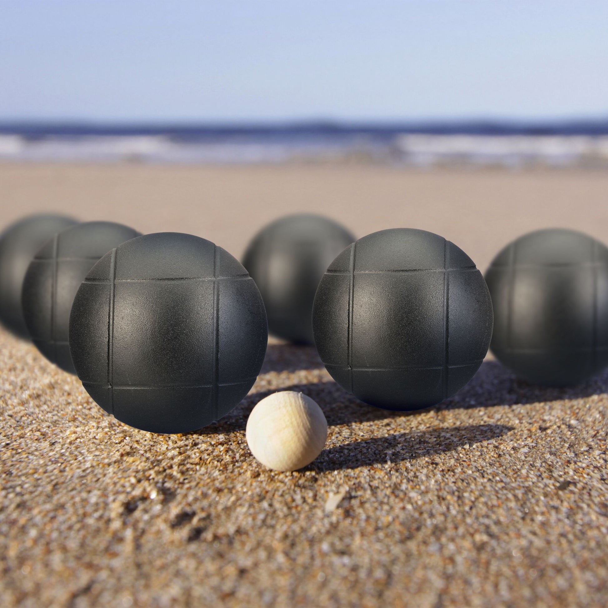 Boule Kugelset mit 6 Kugeln Schwarz von Relaxdays