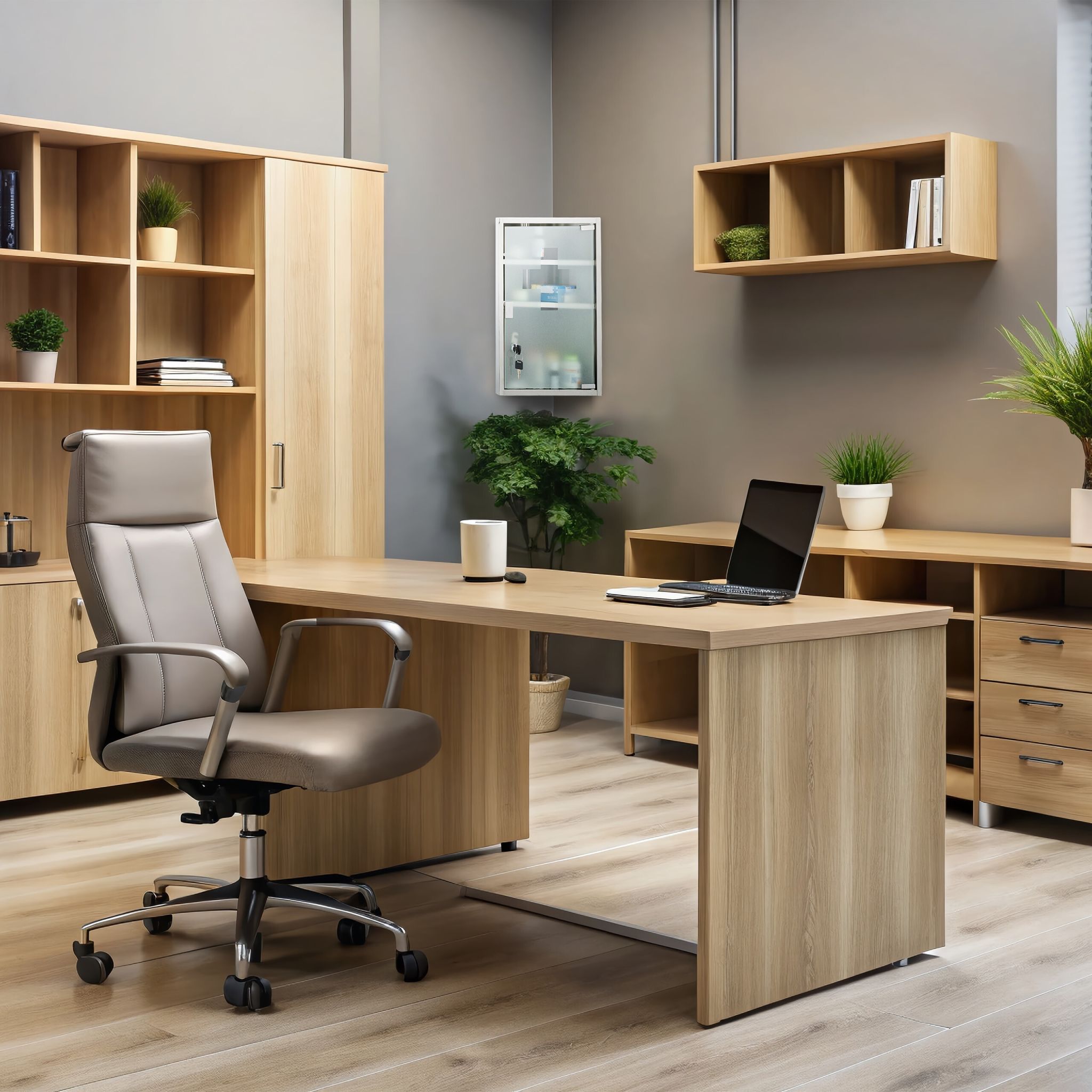 Medizinschrank mit Glastür Silber-Transparent von Relaxdays