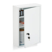 Medizinschrank Stahl Weiss von Relaxdays