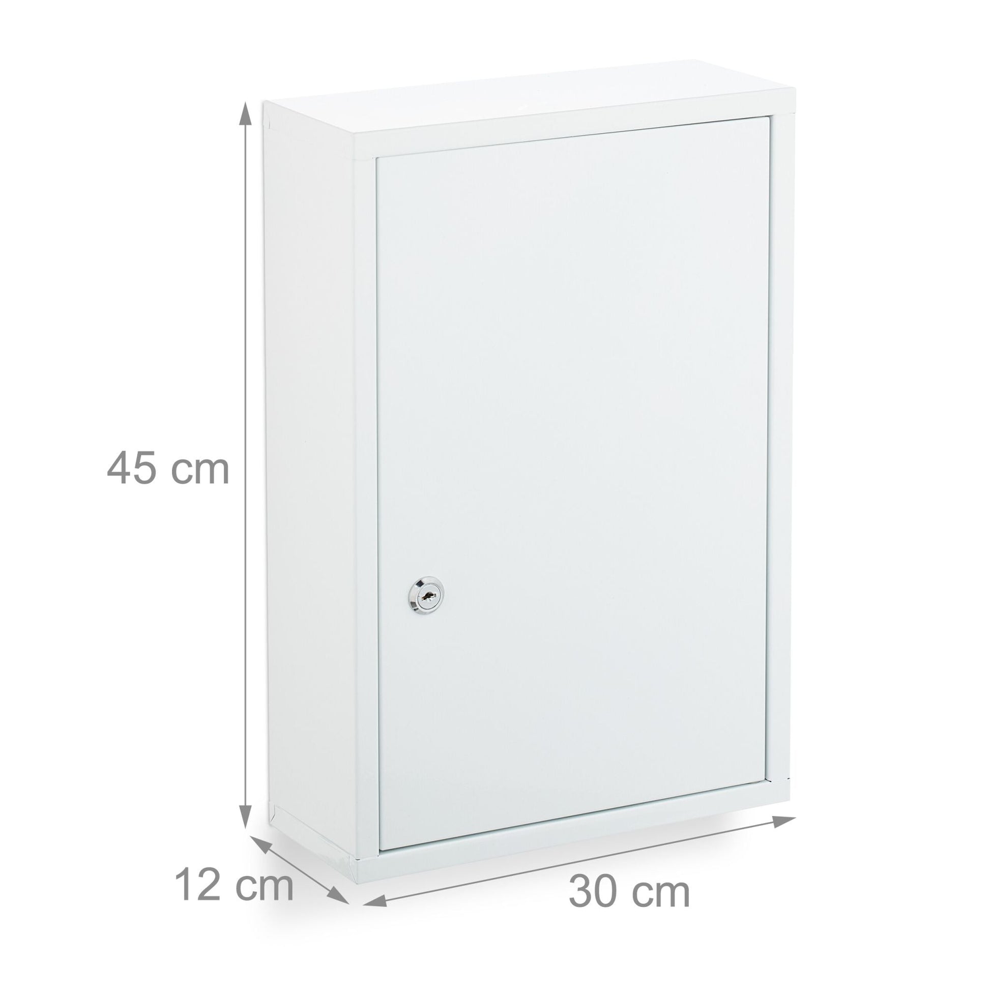 Medizinschrank Stahl Weiss von Relaxdays