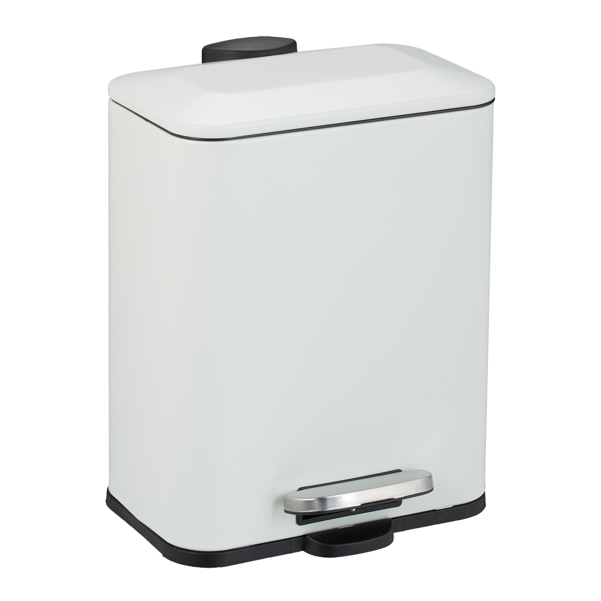 Bad Mülleimer 5L Softclose Weiss von Relaxdays