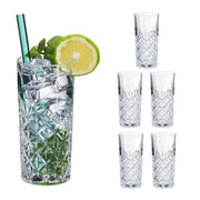 Longdrinkgläser 6er-Set Transparent von Relaxdays